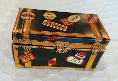 antique metal travel luggage toy box|Antique Luggage Box .